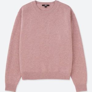 Baby Pink Wool Crewneck Sweater